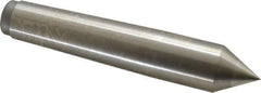 Royal Products - 1.231" Head Diam, High Speed Steel Standard Point Solid Dead Center - 4MT Morse Taper, 1.231" Point Diam, 6-3/4" OAL - Apex Tool & Supply