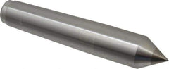 Royal Products - 0.938" Head Diam, Carbide-Tipped Steel Standard Point Solid Dead Center - 3MT Morse Taper, 0.938" Point Diam, 5-1/4" OAL - Apex Tool & Supply