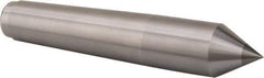 Royal Products - 1.231" Head Diam, Carbide-Tipped Steel Standard Point Solid Dead Center - 4MT Morse Taper, 1.231" Point Diam, 6-3/4" OAL - Apex Tool & Supply