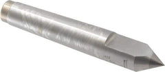 Royal Products - 0.7" Head Diam, Carbide-Tipped Steel Standard Point Half Dead Center - 2MT Morse Taper, 0.7" Point Diam, 4-3/16" OAL - Apex Tool & Supply