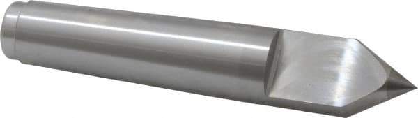 Royal Products - 1.231" Head Diam, Carbide-Tipped Steel Standard Point Half Dead Center - 4MT Morse Taper, 1.231" Point Diam, 6-3/4" OAL - Apex Tool & Supply