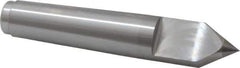Royal Products - 1.231" Head Diam, Carbide-Tipped Steel Standard Point Half Dead Center - 4MT Morse Taper, 1.231" Point Diam, 6-3/4" OAL - Apex Tool & Supply