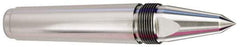 Royal Products - 1.748" Head Diam, Carbide-Tipped Steel Long Point Solid Dead Center - 5MT Morse Taper, 1/2" Point Diam, 8-7/16" OAL - Apex Tool & Supply