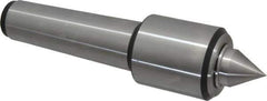 Royal Products - MT5 Taper Shank, 2.45" Head Diam 4,390 Lb Capacity Live Center - 5,000 Max RPM, 2.78" Head Length, 1-1/4" Point Diam, 1.47" Point Len, 2,240 Lb Max Workpc, 9-3/4" OAL, 1/2" Tip Diam, Standard Point - Apex Tool & Supply