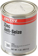 Loctite - 1 Lb Can General Purpose Anti-Seize Lubricant - Zinc, -29 to 398°C, Gray, Water Resistant - Apex Tool & Supply