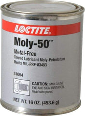 Loctite - 1 Lb Can General Purpose Anti-Seize Lubricant - Molybdenum Disulfide, -29 to 750°F, Gray, Water Resistant - Apex Tool & Supply