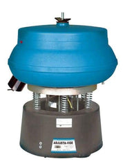 Raytech - 0.75 Cu Ft, 1/3 hp, Wet/Dry Operation Vibratory Tumbler - Adjustable Amplitude, Flow Through Drain, Tilt Feature - Apex Tool & Supply