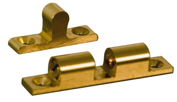 Value Collection - 2.15" Long x 0.43" Wide, Latch - Brass, with Dull Brass Finish - Apex Tool & Supply