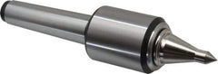 Royal Products - MT3 Taper Shank, 1.7" Head Diam 830 Lb Capacity Live Center - 12,000 Max RPM, 2.12" Head Length, 7/8" Point Diam, 1-3/4" Point Len, 180 Lb Max Workpc, 7-7/32" OAL, 3/8" Tip Diam, Long Point - Apex Tool & Supply