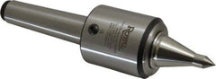 Royal Products - MT4 Taper Shank, 2.45" Head Diam 1,905 Lb Capacity Live Center - 12,000 Max RPM, 2.78" Head Length, 1-1/4" Point Diam, 2.35" Point Len, 525 Lb Max Workpc, 9-5/8" OAL, 1/2" Tip Diam, Long Point - Apex Tool & Supply