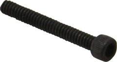 Value Collection - #4-40 UNC Hex Socket Drive, Socket Cap Screw - Alloy Steel, Black Oxide Finish, Fully Threaded, 7/8" Length Under Head - Apex Tool & Supply