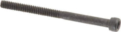 Value Collection - #4-40 UNC Hex Socket Drive, Socket Cap Screw - Alloy Steel, Black Oxide Finish, Partially Threaded, 1-1/2" Length Under Head - Apex Tool & Supply