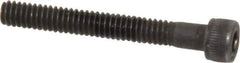 Value Collection - #5-40 UNC Hex Socket Drive, Socket Cap Screw - Alloy Steel, Black Oxide Finish, Partially Threaded, 1" Length Under Head - Apex Tool & Supply