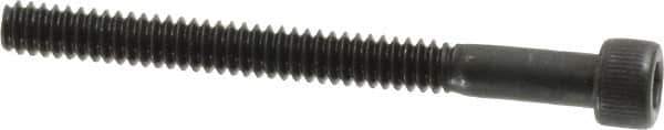Value Collection - #6-32 UNC Hex Socket Drive, Socket Cap Screw - Alloy Steel, Black Oxide Finish, Partially Threaded, 1-1/2" Length Under Head - Apex Tool & Supply