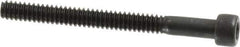 Value Collection - #6-32 UNC Hex Socket Drive, Socket Cap Screw - Alloy Steel, Black Oxide Finish, Partially Threaded, 1-1/2" Length Under Head - Apex Tool & Supply