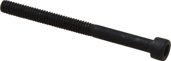 Value Collection - #8-32 UNC Hex Socket Drive, Socket Cap Screw - Alloy Steel, Black Oxide Finish, Partially Threaded, 2" Length Under Head - Apex Tool & Supply