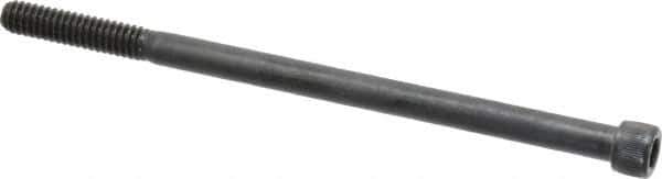 Value Collection - 1/4-20 UNC Hex Socket Drive, Socket Cap Screw - Alloy Steel, Black Oxide Finish, Partially Threaded, 4-1/2" Length Under Head - Apex Tool & Supply