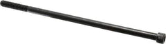 Value Collection - 1/4-20 UNC Hex Socket Drive, Socket Cap Screw - Alloy Steel, Black Oxide Finish, Partially Threaded, 6" Length Under Head - Apex Tool & Supply