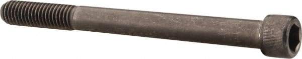 Value Collection - 7/16-14 UNC Hex Socket Drive, Socket Cap Screw - Alloy Steel, Black Oxide Finish, Partially Threaded, 5" Length Under Head - Apex Tool & Supply