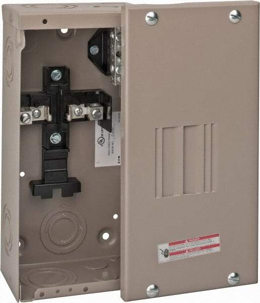 Eaton Cutler-Hammer - 2 Circuits, 120/240 VAC, 70 Amp Main, 14-2 AWG, Surface, Indoor Main Lug Load Center - 1 Phase, 1 NEMA Rating, 4-1/2 Inch Wide x 3.13 Inch Deep x 9-1/2 Inch High - Apex Tool & Supply