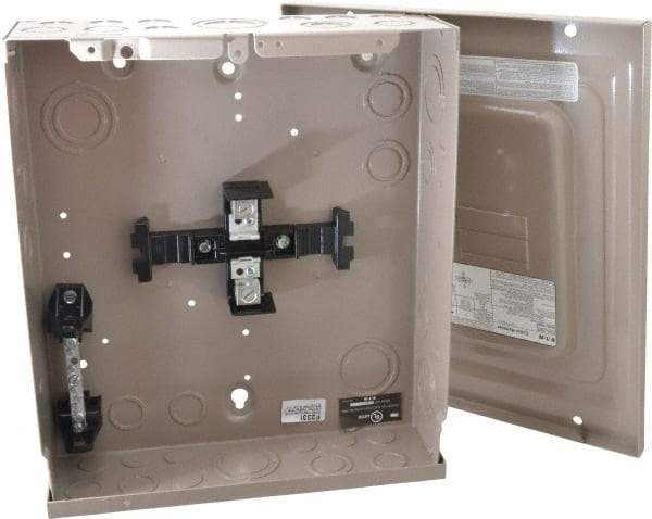 Eaton Cutler-Hammer - 4 Circuits, 120/240 VAC, 125 Amp Main, 14-1/0 AWG, Surface, Indoor Main Lug Load Center - 1 Phase, 1 NEMA Rating, 11 Inch Wide x 3.69 Inch Deep x 13 Inch High - Apex Tool & Supply