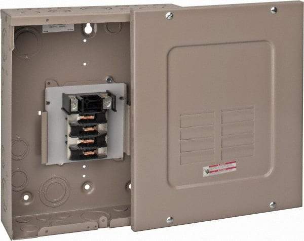 Eaton Cutler-Hammer - 8 Circuits, 120/240 VAC, 125 Amp Main, 6-1/0 AWG, Surface, Indoor Main Lug Load Center - 1 Phase, 1 NEMA Rating, 11 Inch Wide x 3.69 Inch Deep x 13 Inch High - Apex Tool & Supply