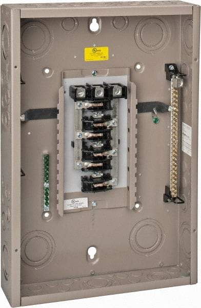 Eaton Cutler-Hammer - 18 Circuits, 208/120 VAC, 125 Amp Main, 6-2/0 AWG, Indoor Main Lug Load Center - 3 Phase, 1 NEMA Rating, 14.31 Inch Wide x 3.88 Inch Deep x 21 Inch High - Apex Tool & Supply