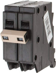 Eaton Cutler-Hammer - 80 Amp, 120/240 VAC, 2 Pole, Plug In Type CH Circuit Breaker - Thermal Magnetic Trip, 10 kA Breaking Capacity, 14-10 AWG - Apex Tool & Supply