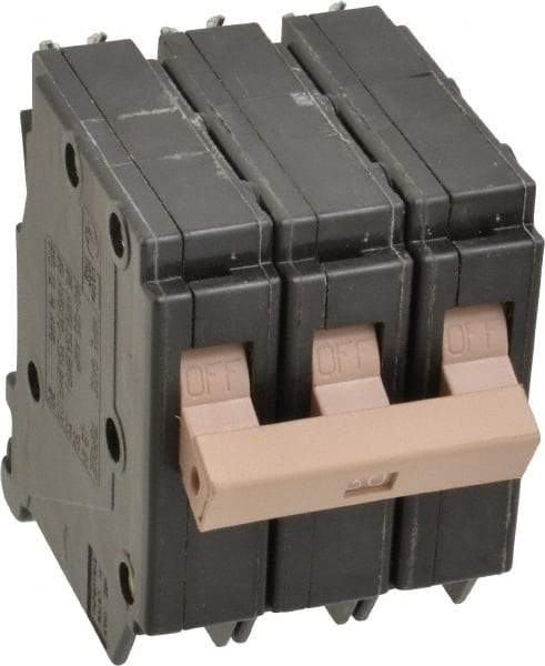 Eaton Cutler-Hammer - 30 Amp, 120/240 VAC, 3 Pole, Plug In Type CH Circuit Breaker - Thermal Magnetic Trip, 10 kA Breaking Capacity, 14-6 AWG - Apex Tool & Supply