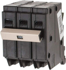 Eaton Cutler-Hammer - 100 Amp, 120/240 VAC, 3 Pole, Plug In Type CH Circuit Breaker - Thermal Magnetic Trip, 10 kA Breaking Capacity, 14-6 AWG - Apex Tool & Supply