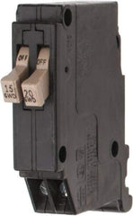 Eaton Cutler-Hammer - 15, 20 Amp, 120 VAC, 1 Pole, Plug In Twin Circuit Breaker - Thermal Magnetic Trip, 14-8 AWG, 18.8mm Deep x 83.6mm High x 75.7mm Wide - Apex Tool & Supply