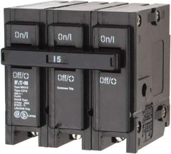 Eaton Cutler-Hammer - 15 Amp, 240 VAC, 3 Pole, Plug In Type BR Circuit Breaker - Magnetic Trip, 10 kA Breaking Capacity, 14-4 AWG - Apex Tool & Supply
