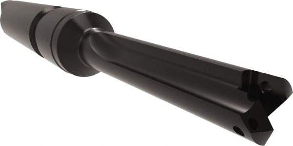 Allied Machine and Engineering - Series 1, 18mm Max Diam, 4MT Taper Shank, Straight Flute Spade Drill - 2-3/4" Max Depth, 3-7/8" Body Length, 8-3/4" OAL, Short Length, Through Coolant - Apex Tool & Supply