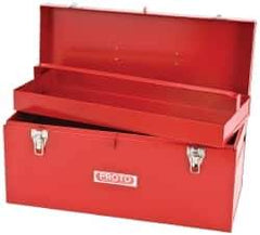 Proto - 1 Compartment 1 Tray Tool Box - 20" Wide x 8-1/2" Deep x 9-1/2" High, Steel, Red - Apex Tool & Supply