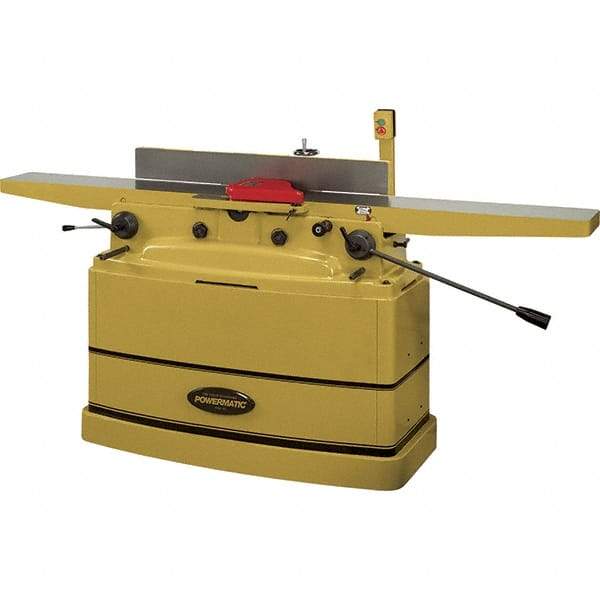 Jet - 7,000 RPM, 8" Cutting Width, 1/2" Cutting Depth, Jointer - 4-3/4" Fence Height, 38-3/16" Fence Length, 2 hp - Apex Tool & Supply