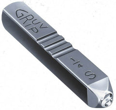 Made in USA - 5/8" Character Size, M Character, Heavy Duty Individual Steel Stamp - Steel, Individual - Apex Tool & Supply