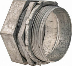 Thomas & Betts - 3" Trade, Die Cast Zinc Compression Straight EMT Conduit Connector - Noninsulated - Apex Tool & Supply