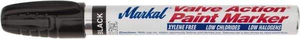 Markal - Black Permanent Marker - Felt Tip - Apex Tool & Supply