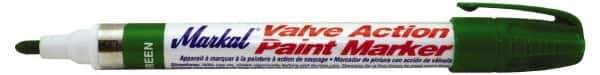 Markal - Green Permanent Marker - Felt Tip - Apex Tool & Supply