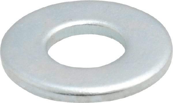 Value Collection - 1/4" Screw, Steel SAE Flat Washer - 9/32" ID x 5/8" OD, 1/16" Thick, Zinc-Plated Finish - Apex Tool & Supply