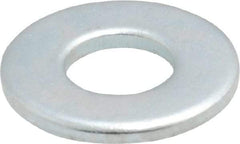 Value Collection - 1/4" Screw, Steel SAE Flat Washer - 9/32" ID x 5/8" OD, 1/16" Thick, Zinc-Plated Finish - Apex Tool & Supply
