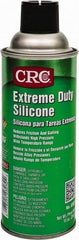 CRC - 16 oz Aerosol Silicone Lubricant - Clear & White, -100°F to 450°F, Food Grade - Apex Tool & Supply