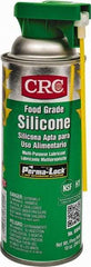 CRC - 16 oz Aerosol Nondrying Film/Silicone Penetrant/Lubricant - Clear & White, -40°F to 400°F, Food Grade - Apex Tool & Supply
