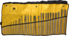 Made in USA - 1/16" to 1/2", Chucking Reamer Set - Straight Flute, Right Hand Cut, 29 Pieces - Apex Tool & Supply