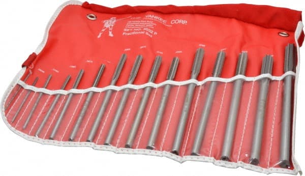 Made in USA - 1/16" to 1/2", Chucking Reamer Set - Apex Tool & Supply