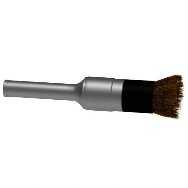 Osborn - 1/2" Brush Diam, Crimped, End Brush - 1/4" Diam Shank, 10,000 Max RPM - Apex Tool & Supply