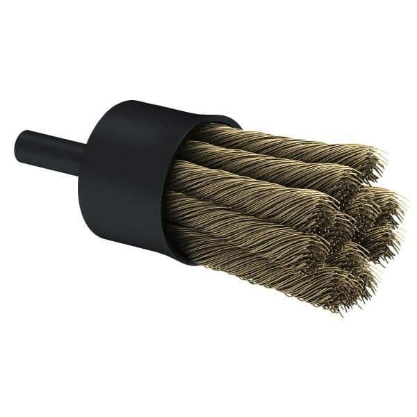 Osborn - 1" Brush Diam, Knotted, End Brush - 1/4" Diam Shank, 20,000 Max RPM - Apex Tool & Supply