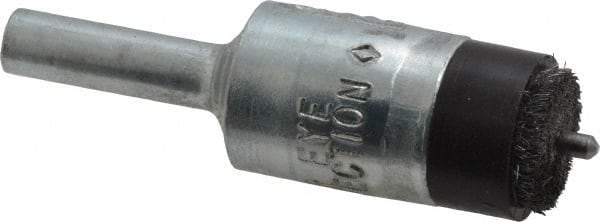 Osborn - 1/2" Brush Diam, End Brush - 1/4" Diam Shank, 3/32" Pilot Diam, 25,000 Max RPM - Apex Tool & Supply