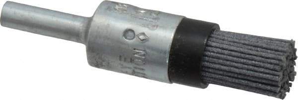 Osborn - 120 Grit, 1/2" Brush Diam, End Brush - Fine Grade, 1/4" Diam Shank, 9,000 Max RPM - Apex Tool & Supply