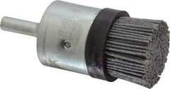 Osborn - 120 Grit, 1" Brush Diam, End Brush - Fine Grade, 1/4" Diam Shank, 9,000 Max RPM - Apex Tool & Supply
